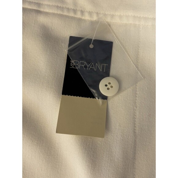 LANE BRYANT The Madison Straight Leg Trouser Ivory Women 20 Stretch Career Pants - Picture 6 of 12